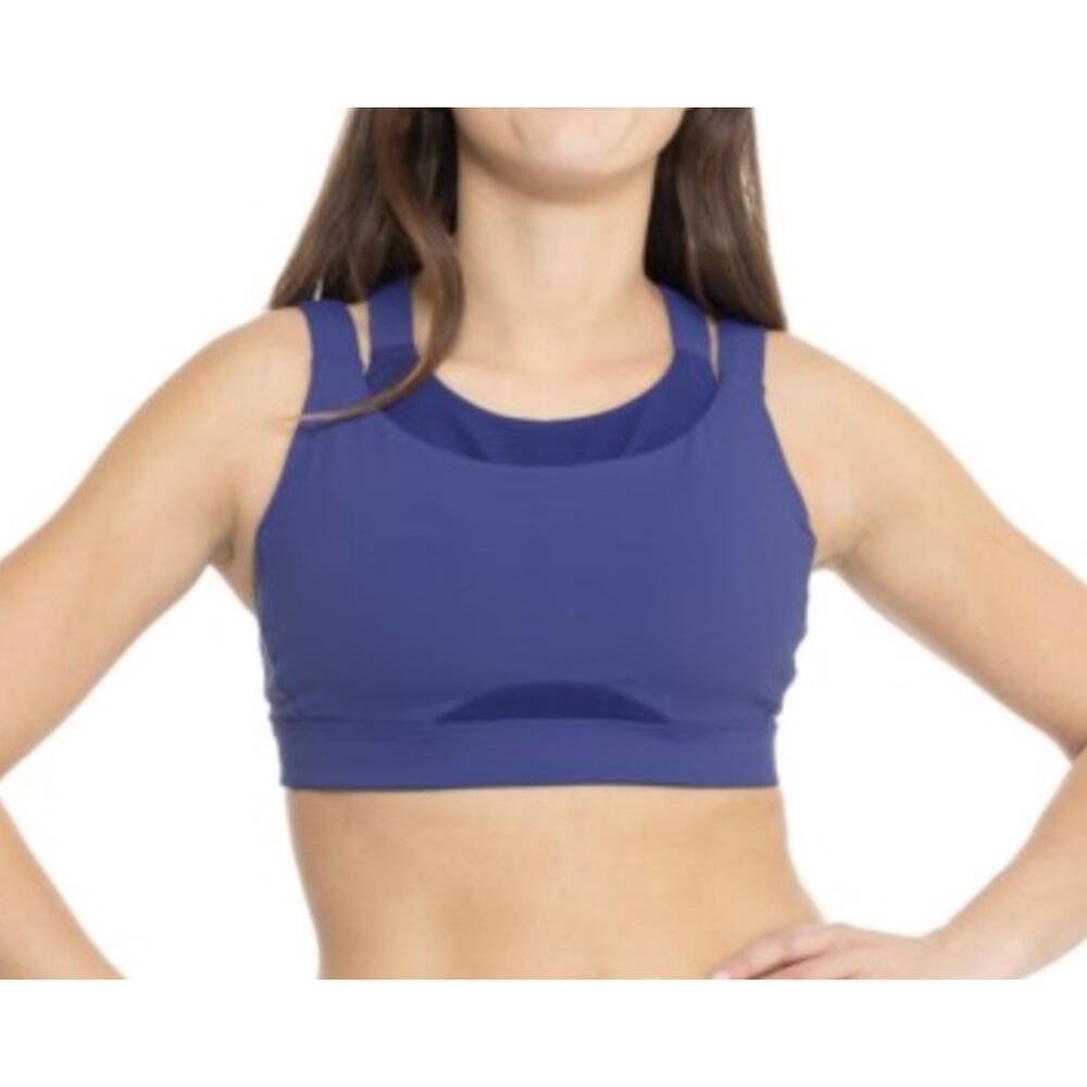 NWT Oiselle Sister’s Sports Bra - High Impact Lapis Blue Athletic Womens 32C